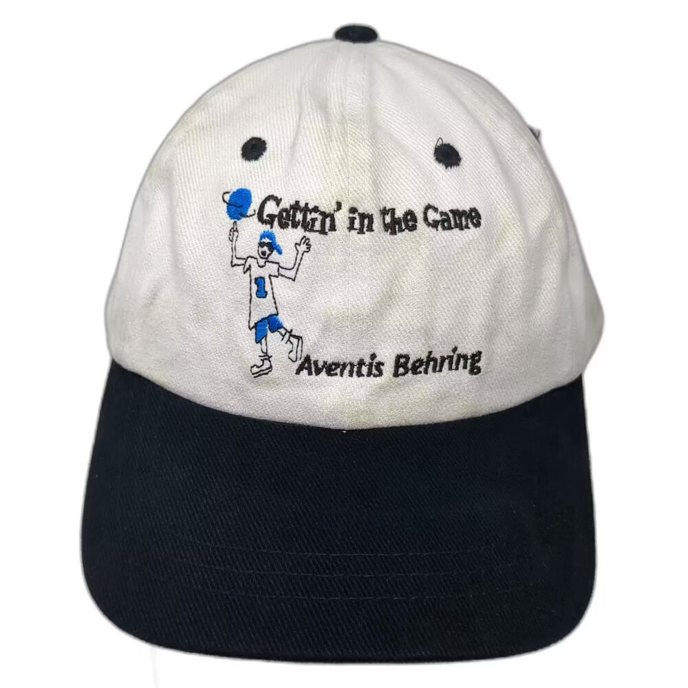 Headshot Aventis Behring Gettin' in the Game White Baseball Cap One Size Hat